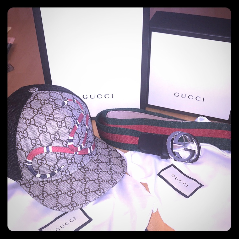 GUCCI 🇮🇹 Accessories | Authentic | Belt and Hat